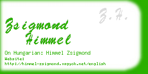 zsigmond himmel business card